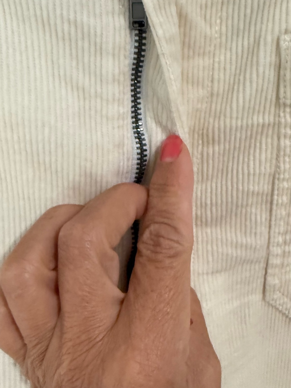 Maeve Colette Cream Wide-Leg Corduroy Pants - Picture 3 of 4